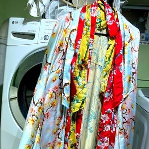 3 INDIVIDUALLY PRICED vibrant Kimonos.